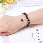 Buddha Stones Sun Stone Strawberry Quartz Crystal Positive Bracelet Bracelet BS Obsidian