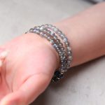 Buddha Stones Moonstone Lazurite Calm Healing Positive Bracelet Bracelet BS 9