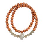 Buddha Stones Sandalwood Hetian Jade Protection Double Wrap Bracelet Bracelet BS 9