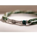 Buddha Stones 925 Sterling Silver Bamboo Reincarnation Knot Luck Protection String Bracelet Bracelet BS 7