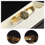 Buddha Stones Yin Yang Lotus Om Mani Padme Hum Mantra Titanium Steel Harmony Bracelet Bangle Bracelet Bangle BS 18