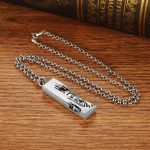 Buddha Stones Tathagata Buddha Strength Protection Amulet Lucky Pendant Necklace Necklaces & Pendants BS 13