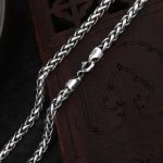 Buddha Stones 925 Sterling Silver Double Dorje Vajra Spiritual Strength Necklace Pendant Necklaces & Pendants BS 925 Sterling Silver 50cm Chain(Chain Only)