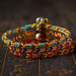 Buddha Stones "May you be good fortune and success" Lucky Multicolored Bracelet Bracelet BS 2