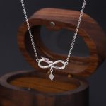 Buddha Stones 999 Sterling Silver Year Of The Dragon Endless Knot Tail Charm Protection Necklace Pendant Necklaces & Pendants BS Silver Dragon