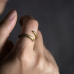 Buddha Stones Simple Design Copper Luck Adjustable Ring Ring BS 2