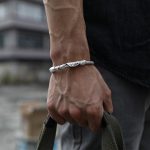 Buddha Stones Tibetan Lotus White Copper Wealth Bracelet Bracelet BS 3
