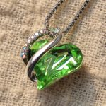 Buddha Stones Love Heart Birthstone Healing Energy Necklace Pendant Necklaces & Pendants BS 26