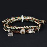 Buddha Stones 925 Sterling Silver Swastika Wheat Pattern Handmade Luck Bracelet Bracelet BS 19cm fit for Wrist Circumference 17cm