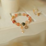 Buddha Stones Natural Multicolored Rutilated Quartz Eight-pointed Star Flower Wealth Bracelet Bracelet BS 1