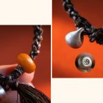 Buddha Stones 990 Sterling Silver Tibetan Handmade Amber Steelyard Weight Wish Protection Bracelet Bracelet BS 5