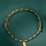 Buddha Stones Auspicious Fu Character Peace And Joy Luck Handmade Multicolored Child Adult Bracelet Bracelet BS 3
