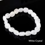 Natural Irregular Shape Crystal Stone Spiritual Awareness Bracelet Bracelet BS White Crystal