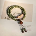 Buddha Stones Green Sandalwood Positive Peace Bracelet Bracelet BS 6mm 18cm