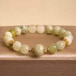 Buddha Stones Green Grape Color Jade Abundance Bracelet Bracelet BS 1
