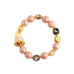Buddha Stones Tibetan Incense Ash Liuli Glass Bead Luck Protection Nine-Tailed Fox Bracelet Bracelet BS 6