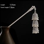 Buddha Stones Water Drop Lily of the Valley Flowers Tassels Confidence Hairpin Hairpin BS 18