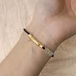 Buddha Stones Bamboo Design Luck Strength Braided Bracelet Bracelet BS 12