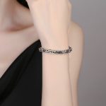 Buddha Stones Dragon Om Mani Padme Hum Engraved Copper Luck Success Bracelet Bracelet BS 3