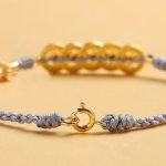 Buddha Stones Copper Coin Fortune Tree Pearl Luck Blue Rope Braided Bracelet Bracelet BS 6
