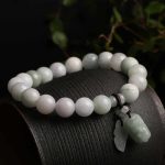 Buddha Stones Natural Jade Pi Xiu Buddha Gourd Apple Success Bracelet Bracelet BS 3