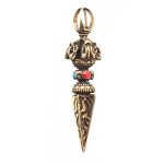 Buddha Stones Pentagram Eye of God Feather Hamsa Copper Healing Necklace Pendant Pendulum Necklaces & Pendants BS 17