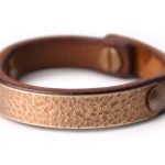 Buddha Stones Vintage Handmade Texture Copper Brass Leather Wealth Bracelet Bangle Bracelet Bangle BS 2