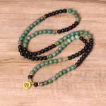 Buddha Stones 108 Beads Natural Agate Mala Healing Bracelet Mala Bracelet BS 3