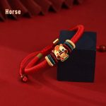 Buddha Stones Handmade 925 Sterling Silver Year of the Dragon Cute Chinese Zodiac Luck Braided Red Bracelet Bracelet BS Horse(Wrist Circumference 14-19cm)
