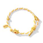 ❗❗❗A Flash Sale- Buddha Stones 925 Sterling Silver Year Of The Dragon Dumpling Design Attract Fortune Luck Braided Bracelet Bracelet BS 4