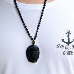 Buddha Stones Natural Black Obsidian Kwan Yin Avalokitesvara Strength String Necklace Pendant Necklaces & Pendants BS 3