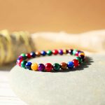 Buddha Stones Tiger Eye Resolve Courage Bracelet Bracelet BS 0.23 in (6 mm)