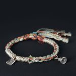 Buddha Stones 925 Sterling Silver Handmade Protection Multiple Strands Bracelet Bracelet BS 19cm fit for Wrist Circumference 17cm