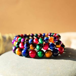 Buddha Stones Tiger Eye Resolve Courage Bracelet Bracelet BS main
