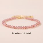 Buddha Stones Strawberry Quartz Prehnite Peridot Lazurite Pink Crystal Tourmaline Healing Chain Bracelet 1