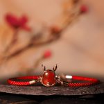 ❗❗❗A Flash Sale- Buddha Stones 925 Sterling Silver Year of the Dragon Natural Red Agate Dragon Attract Fortune Fu Character Strength Bracelet Necklace Pendant Earrings Bracelet Necklaces & Pendants BS 1