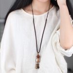Buddha Stones Bodhi Seed Lotus Wisdom Harmony Necklace Pendant Necklaces & Pendants BS 3