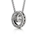 Buddha Stones Tibetan Om Mani Padme Hum Carved Peace Purity Chain Necklace Pendant Necklaces & Pendants BS 2