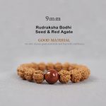 Buddhastoneshop Tibet Rudraksha Bodhi Seed Dzi Bead Amber Turquoise Wealth Bracelet