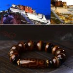 Buddha Stones Tibetan Natural Nine-Eye Dzi Bead Agate Wealth Blessings Bracelet Bracelet BS 10