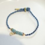 Buddha Stones 925 Sterling Silver Natural Jade Gourd Rutilated Quartz Fu Character Luck Braid Bracelet Bracelet BS 1