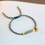 Buddha Stones Handcrafted Hetian Jade Lotus Charm Luck Braided Bracelet Bracelet BS 7