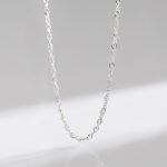 925 Sterling Silver Evil Eye Hamsa Symbol Prosperity Luck Chain Necklace Pendant Necklaces & Pendants BS Water Wave Chain