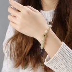 Buddha Stones Natural Jade Prosperity Bead Chain Bracelet Bracelet BS 6