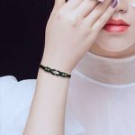 Buddha Stones Round Peace Buckle Jade Abundance Wealth String Bracelet Bracelet BS 3