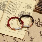 Buddha Stones Handmade 999 Sterling Silver Om Mani Padme Hum Protection Rope Bracelet Bracelet BS 9