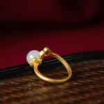 White Jade Auspicious Cloud Blessing Luck Ring Rings BS 10