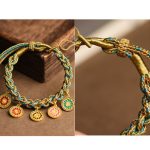 Buddha Stones Tibetan Five God Of Wealth Luck Handcrafted Braid String Bracelet Bracelet BS 6