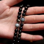 Buddha Stones 108 Mala Beads Gold Sheen Obsidian Tiger Eye Eagle's Eye Stone Wealth Bracelet Mala Bracelet BS 5