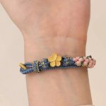 Buddha Stones Peach Blossom Design Wealth String Bracelet Bracelet BS 3